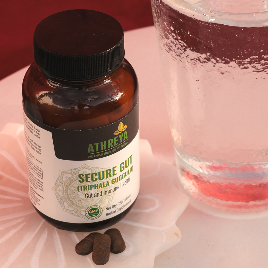 Secure Gut Triphala Guggulu tablets in a daily routine