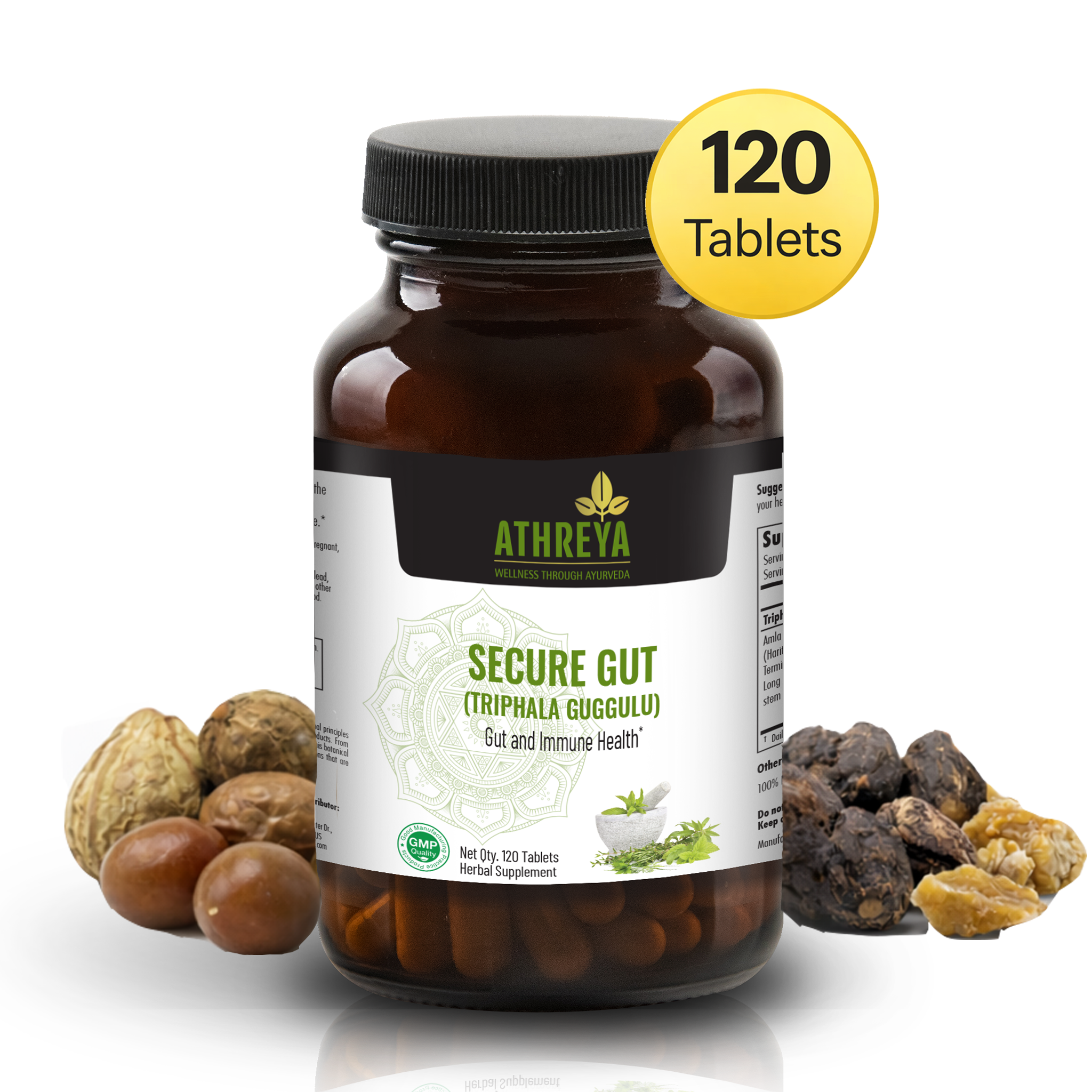 Secure Gut (Triphala Guggulu) | Supports Gut Detoxification and 