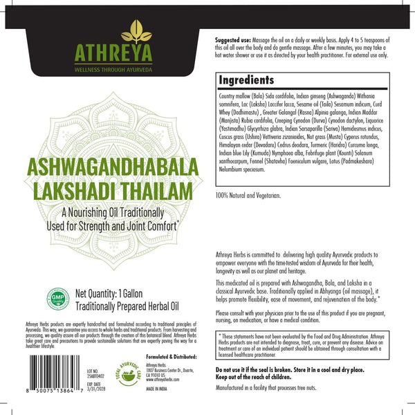 Ashwagandhabala Lakshadi Thailam