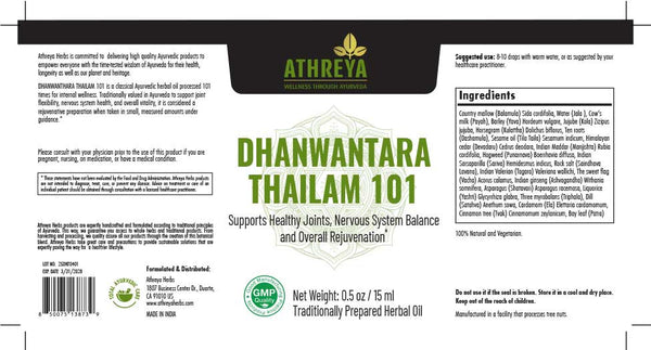 Dhanwantara Thailam 101