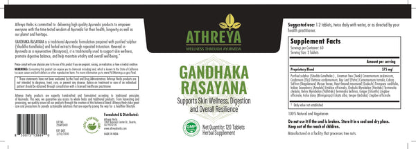 Gandhaka Rasayana Tablets