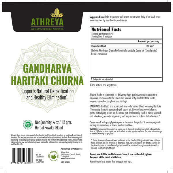 Gandharva Haritaki Churna