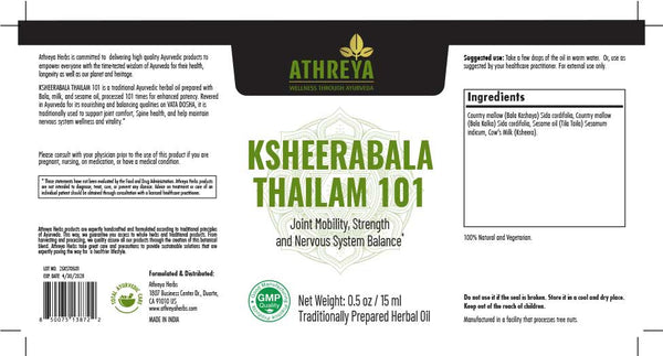 Ksheerabala Thailam 101