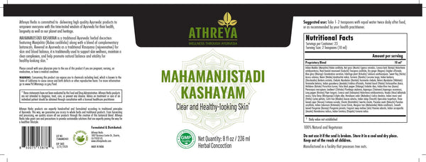 Mahamanjistadi Kashayam