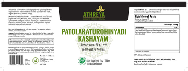 Patolakaturohinyadi Kashayam