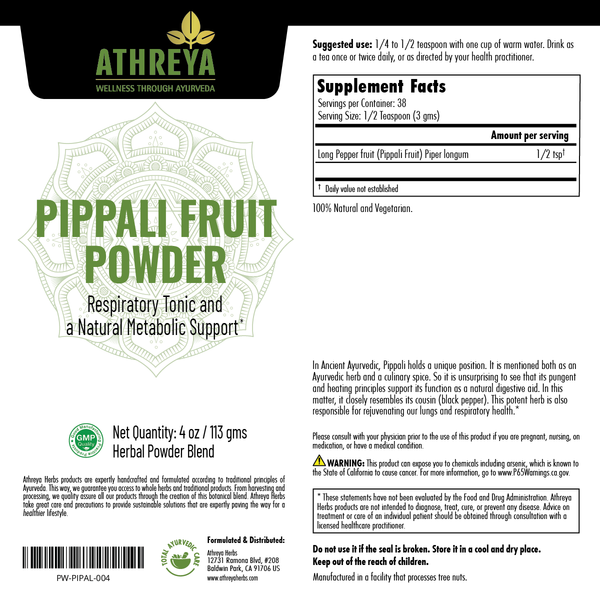 Pippali Fruit Powder