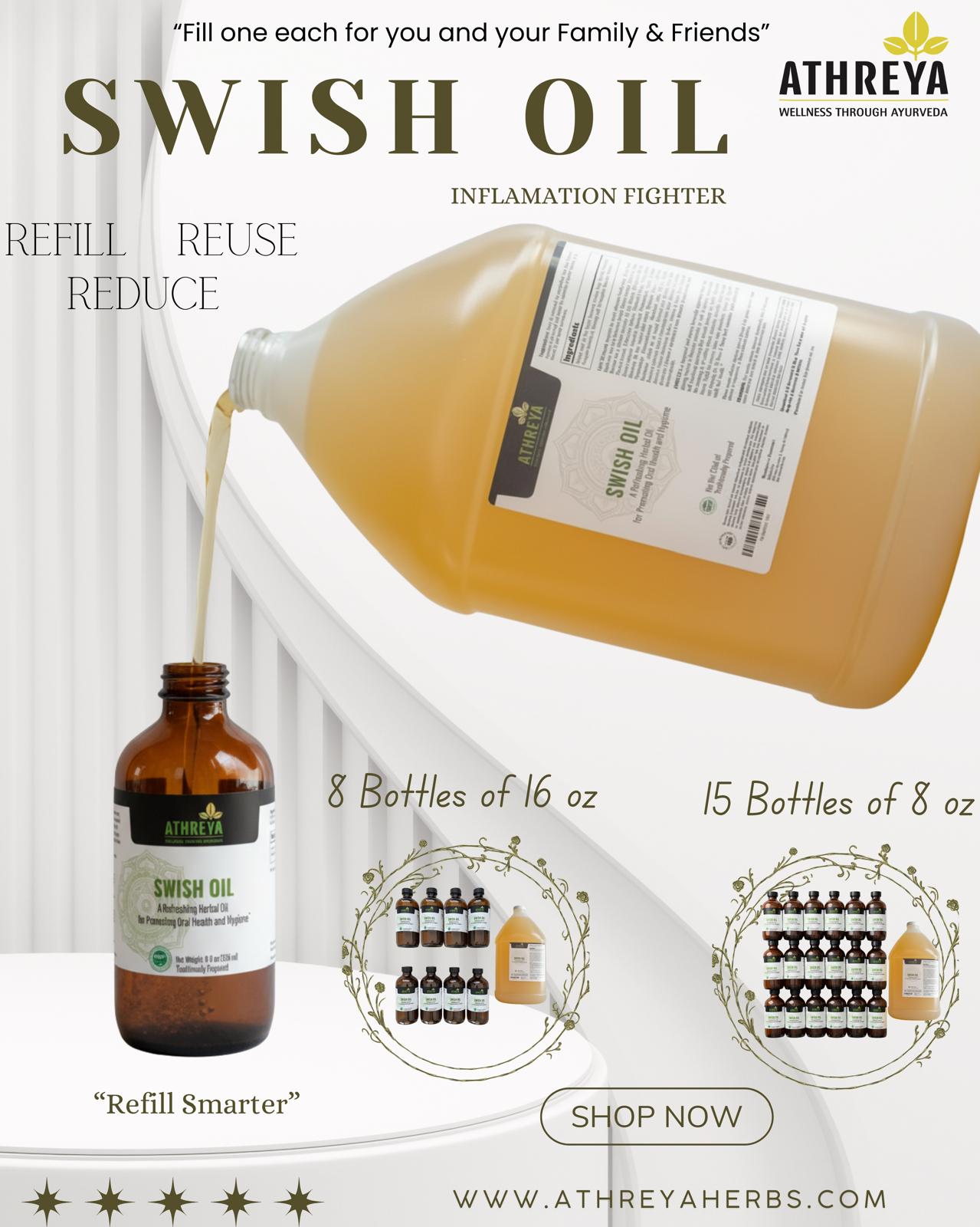 Swish Oil | Ayurvedic Herbal Oil for Promoting Oral Health| Athreya Herbs