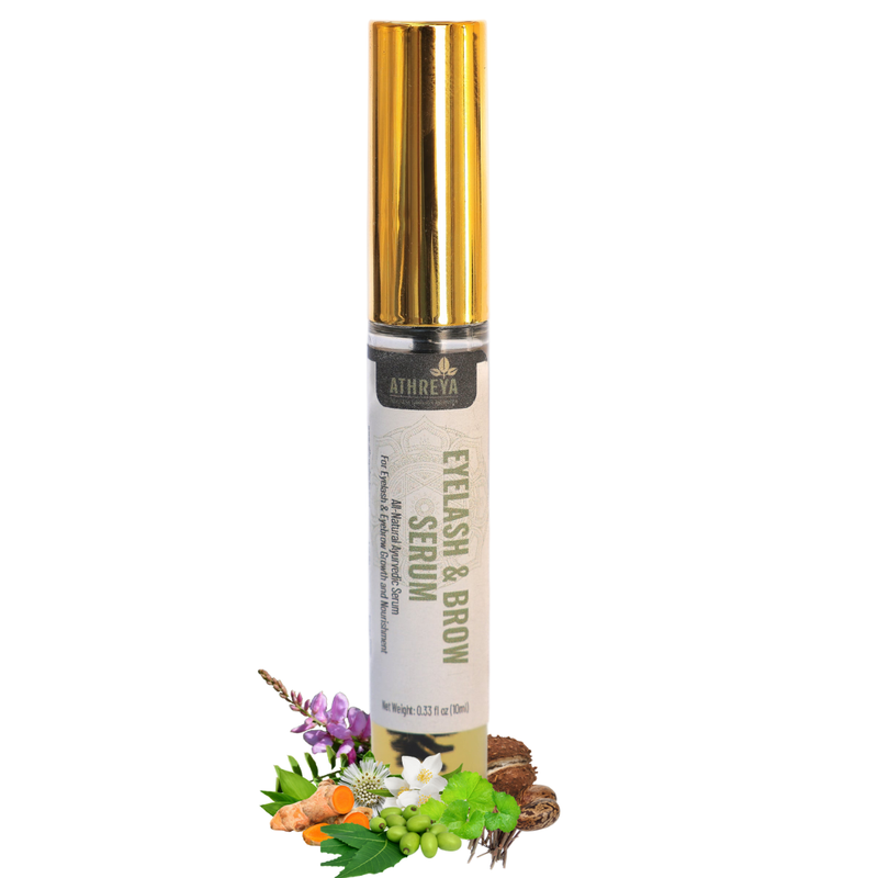 Athreya Herbs Healthy Eyelash & Brow Serum bottle - Ayurvedic natural lash growth serum