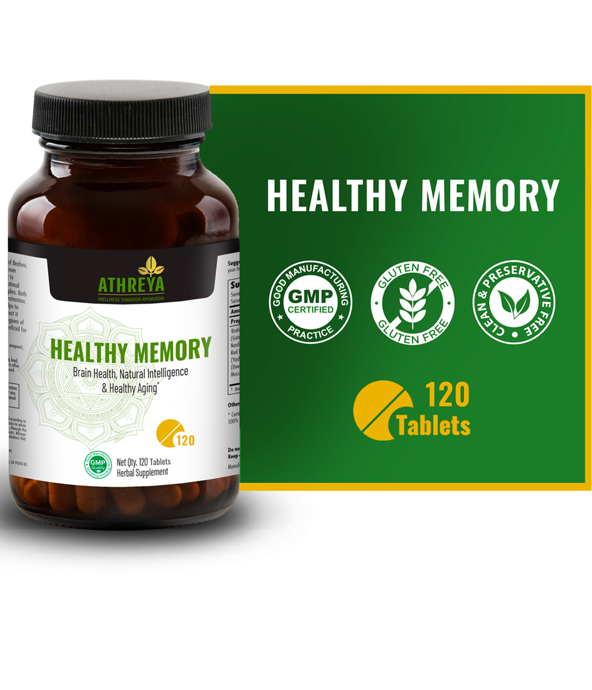 Memo R Tablets Ayurvedic Herbs, Indian Spices & Natural Supplements | Athreya Herbs