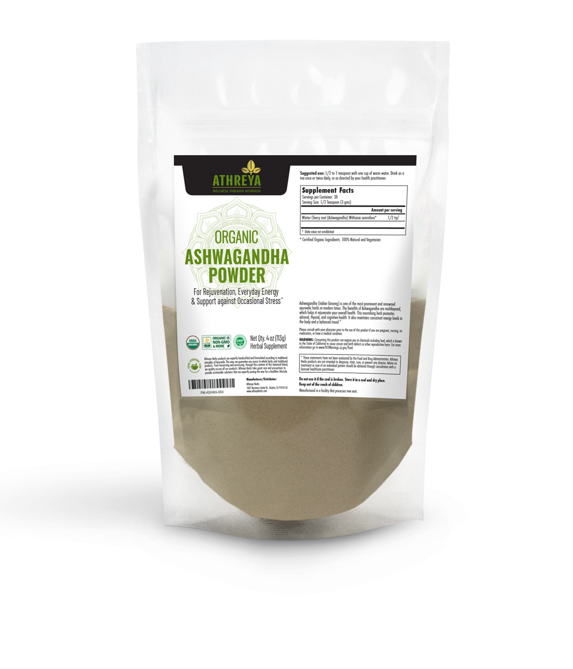 Organic Ashwagandha Powder