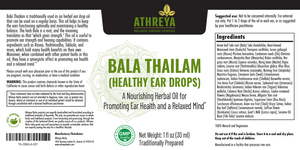 HEALTHY EAR OIL (BALA THAILAM)