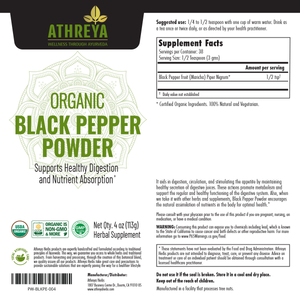 Organic Black Pepper Powder