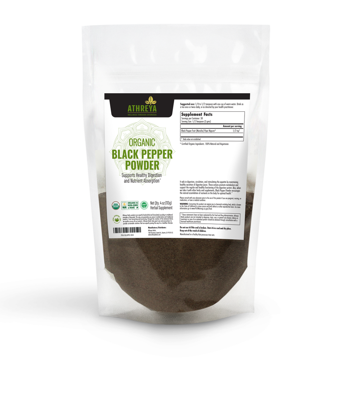 Organic Black Pepper Powder