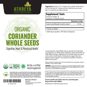 Organic Coriander Whole Seeds