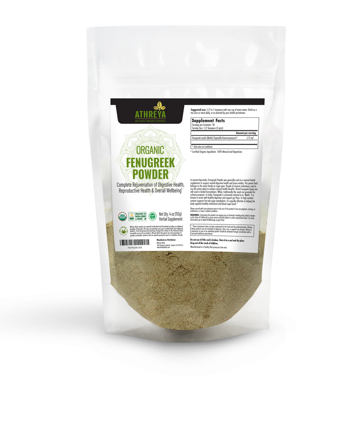 Organic Fenugreek Powder