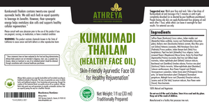 HEALTHY FACE OIL (KUMKUMADI THAILAM)