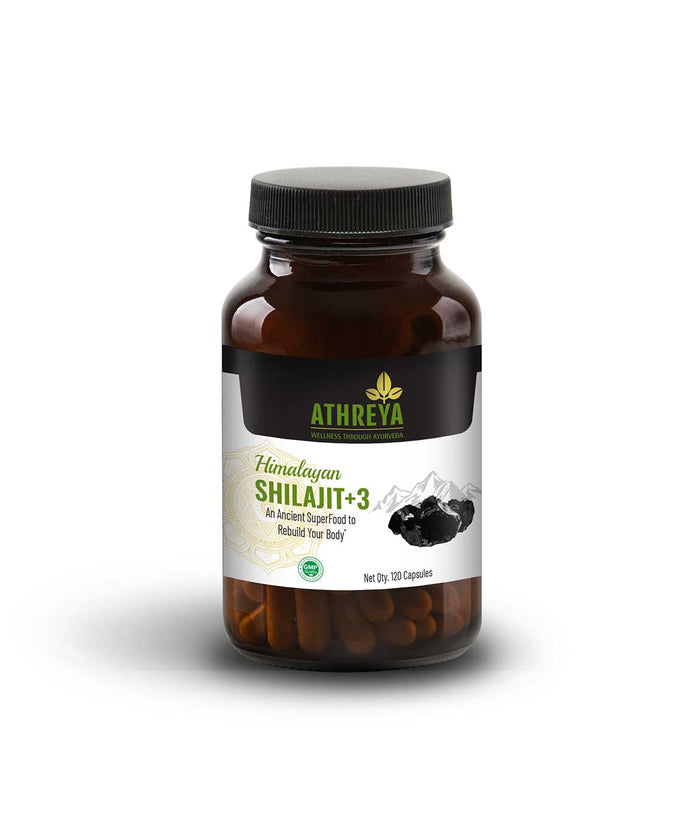 Himalayan Shilajit Capsules — Athreya Herbs Shilajit +3 Capsules