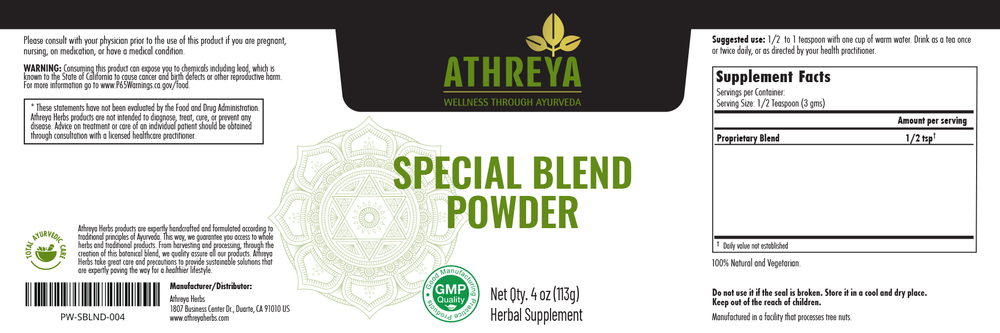 Special Powder | Traditional Ayurveda Customized for Your Needs ...